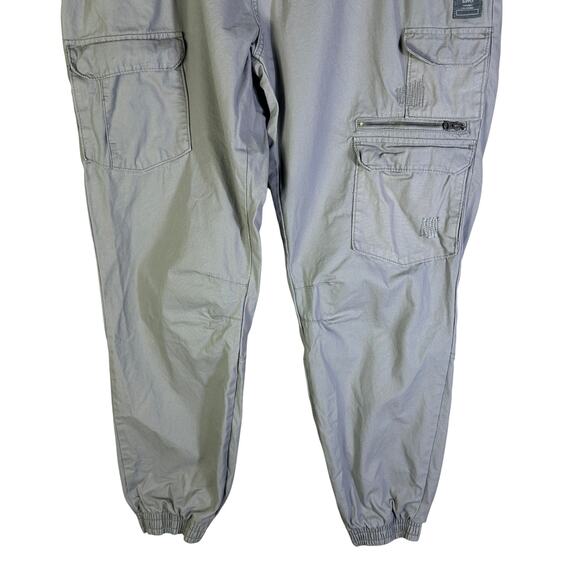 Parish Nation Cargo Pants Men's Size 48 Gray Cotton Pockets - Picture 3 of 5